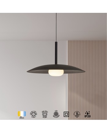 LIDIA * COLGANTE 1L LED 12W  - NEGRO